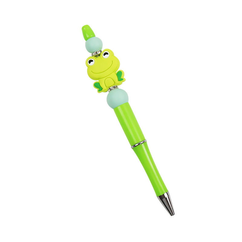 Wholesale 10PCS DIY Handmade Cartoon Frog Silicone Bead Pen